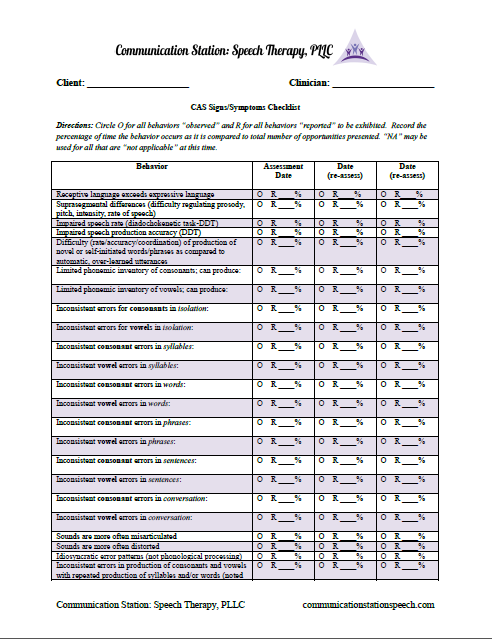 CAS checklist