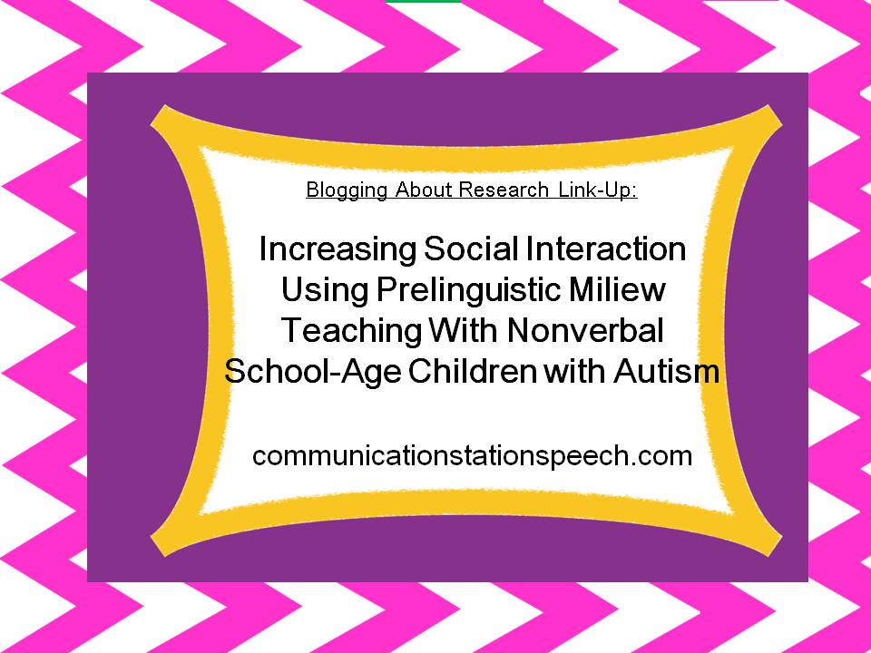 Increasing social skills via PMT for school age ASD