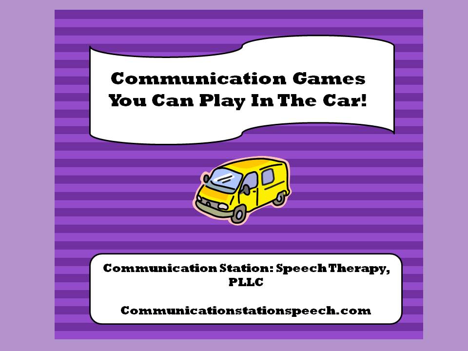 Communication games you can play in the car