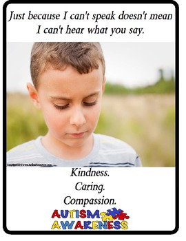 Freebie Friday: Autism Awareness Poster - Communication Station